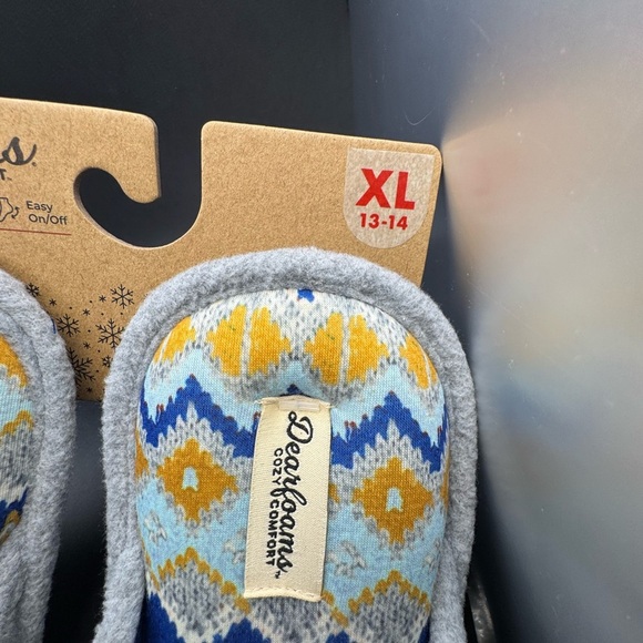 NWT Gray and Blue Mens ‘It’s Lit’ Slippers Size XL(13-14) - Picture 5 of 9